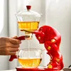 Water Bottles Glass Tea Set Heat-Resistant A Bullish Magnetic Suction Sensor High Borosilicate Diversion Rotating Cover