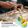 Bakgereedschap Dumpling Druk op 2 in 1 Handmatige Rolling Wrapper Safe en Handige Kitchen Making Tool Maker Machine