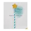 Decoração de festa Gold Star Yarn Flag Capo Topper Sober sobremesa Baby Children Birthday Wedding Event Supplies Lindos Presentes Drop De Dhbi9