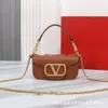 Sac carré Valenn Sacs Diagonal Purse Baguette Chain de soirée Loco aisselle HIGH de gamme à la mode nouvelle épaule petite créatrice en cuir Womens IJBV