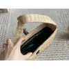 Designer Straw Underarm Bag Vacation Small Capacity Metal Sheet Buckle Bags For Women CYX041601