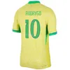 Hommes Kids Soccer Brazils 9 Gabriel Jesus Jerseys 24/25 Équipe nationale 15 Joao Gomes 8 Lucas Paqueta 25 Lucas Beraldo 14 Kits de chemise de football Fabricio Bruno Copa America