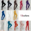 Kvinnor Satin Oil Glossy Opaque Pantyhose Wet Look Tights Sexiga strumpor Glossy Leggings Yoga Pants Gym Sports Fitness Slim Pants 240401