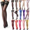 Kmbk chaussettes sexy femmes sexy patchwork en dentelle florale sur les cuisses de cuisse à haut élastique des étapes noires rouge sur le genou bas de cuisse dropship 240416