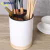 Kitchen Storage 12cm Plastic Utensil Holder Cutlery Drainer Detachable Tableware Bucket Chopstick Spoon Rack