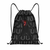 Siuuuuuuu Cristiano Raldo Drawstring Backpack Sports Gym Bag Sackpack de cadena de fútbol para ejercicio V6W7#