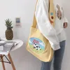 Sacs à bandouliers toile Femmes Messenger Sac de coton de haute qualité Grand cross-body for Girl Student Cartoon Cow Print Hands Sacs