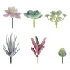 Decorative Flowers Cactus Simulated Succulents Fake Planta Potted Plants Artificial Decor Unpotted