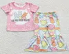 Nuovo Design Dddler Girls Abbigliamento set boutique Short Bell Bottoms Outfit Bunny Stampa Buny Billy Girl Girl Abbigliamento Wholesa1546419