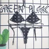 Les plus récentes designers des concepteurs sexy bikinis set à sangle claire étoiles de maillot de bain en forme de maillot de bain dames de bain de la mode