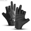 Guantes de ciclismo Otoño e invernal Pescado al aire libre Abren tres dedos de los dedos para hombres y mujeres Bicyc Sports Bicyc L48 L48