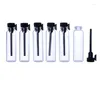 Opslagflessen 30 stks 1-3 ml Lege parfummonster Mini-glasrichtbare flaconcontainers voor etherische olie-geur en vloeistof