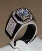 Victoria Wieck Vintage Jewelry Vintage 10kt White Gold riempita Topaz Simulazione Diamond Pave Bande per uomini dimensioni 8 9 11 12 132705967254