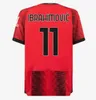 23 24 Milans Ibrahimovic Giroud Soccer Maglie 2023 Pulisic Theo Tonali Reijnders Shirt Romagnoli Rafa Leao S.castillejo Reijnders Uniform di calcio loftus-meek