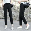 Pantalon féminin 2024 printemps chic coton en coton en vrac Femmes Summer Soft Harem Slimming Breathable Longle Longueur Female Pantalon