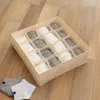 16 griglie organizzatore di stoccaggio di biancheria intima beige cassetto per la casa cassetto della scatola da stoccaggio diviso organizzatore di vestiti per guardaroba