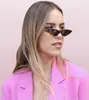 2018 New Style Cat Eye Sunglasses女性小さな三角眼鏡ヴィンテージスタイリッシュな猫の目のサングラス