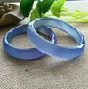 100 echte Jade Armreifen Blau Chalcedony Women Bangle Jade Armband Bangles Jade Amethyst Zertifikat Jadeit Bangles LJ2010209620156 hinzufügen