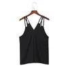 Camisoles Tanks Womens Strappy Shirts Loose Tank Tops Fancy Spaghetti Strap Sleeveless Top Ladies Sexy Deep V Neck Vest