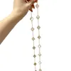 Designer Van Lucky Clover Bracciale Twenty Flowers 20 Necklace True Gold Electroplated Female con logo
