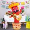 6FT Cinco De Mayo Inflatables Chili Mexican Party Decorations Blow Up May 5 Taco Sombreros Guitar Mexicano Fiesta Decor 240407