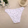 Women's Panties FINETOO Women Cotton Underwear Female Low Waist Cute Flower Briefs Seamless Solid Color Underpants Ladies Sexy Lingerie