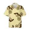 Men's Casual Shirts Loose Rider Party Beach Vacation Hawaiian Short Sleeve 3D Floral Coco Pattern Street Tops Clothing 2024 Top