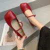 Scarpe casual Flat da donna in vendita 2024 di qualità Ballerina Fashion Square Plaps Trend Versatile Fooafer Miccheggiatori Zapatos
