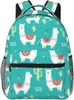 Mochila Boehiop Cute Alpaca Llama and Fruits Laptop livianos para mujeres Men College Book Bag Casual Daypack Travel Bag