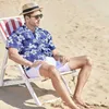 Chemises décontractées pour hommes Fashion Mens Hawaiian Shirt Male Colorful imprimé plage Aloha Sleeve courte plus taille 5xl Camisa Hawaiana Hombre 240416