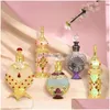 Bottles & Jars Dubai Metal Jewellery Model Per Bottle Dispensing Empty Essential Oil Glass 12Ml Heart-Shaped 240326 Drop Delivery Home Dhypw