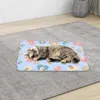 Summer Cooling Pet Dog Mat Ice Pad Sleeping Square Mats Cats Kennel Bed Blanket 240416