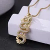 Collane a pendente alla moda e squisita Animal Dragon Dragon Zircone Collana Women's Lucky Amulet Jewelry