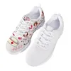 Casual Shoes NoisyDesign Women White Sole Plat Luxury European Mönster andningsbara nät Sneakers för studenter Tonåringar 2024