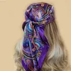 Scialcini 90 * 90 cm Shawl Fashion Beach Sunset Sunset Silk Scarf 2023 Kerchief Popular Stampa Plaza Bandanas in Europa e negli Stati Uniti2404