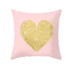Travesseiro 45x45cm rosa ouro abstrato geométrico travesseiro sofá de escritório capa de carro decoração caseira por atacado