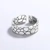 Rings Cluster Star Vintage Silver Open for Women Men coppia lettere alla moda retrò fiore Anillos Party Gifts Accessori