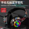 China-chic Graffiti Wireless Bluetooth Headworn Noise Reduction Full Ear Mobile Phone Sports Game Headset Universal