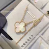 Designer Van High Edition Collier Collier pour femmes 925 Pure Pure plaqué 18k Rose Rose Double face Classic Pendant Light Bijoux de luxe