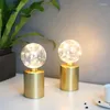 Candle Holders 2Pcs Gold Holder Bed Table Lamp Battery Powered Bedroom Home Wedding Decoration Light Bedside Decor