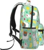 Mochila Boehiop Cute Alpaca Llama and Fruits Laptop livianos para mujeres Men College Book Bag Casual Daypack Travel Bag