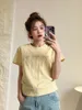 Women's T Shirts Summer Simple Casual Women T-shirts 2024 Bow Embroidery O-Heck Girl Straight Tees Korean Fashion All-Match Soft Top