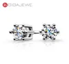 Stud di gioielli fine gigajewe Moissanite Totale 02ct 3mm rotondo taglio VVS1 925 Orecchini d'argento Diamond Test ha superato il token love della moda WO4278308