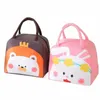 Carto Animal Thermal Bag Student Lunch Box Portable Lunchbox大容量肥厚したアルミホイルランチバッグZ1PR＃