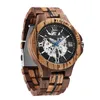 Montre-bracelets pour hommes Watch Wood Automatic Metch Motchical Reloj Clasico 2024