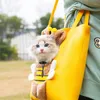 Cat dragers schattige canvas tas uit de kleine bijenvormige schouderhond handtas huisdier