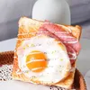 Decorative Flowers Simulation Egg Toast Bread Model 11.5 3.5cm Props Cake Fake Food Decoration Ornaments Window Display Festive Party