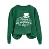 Gym Clothing Women's Oversized Crewneck Sweatshirt Letters Colla Jumpsuits Women Banded Color Hoodie Crop Top Sweaters