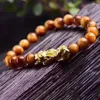 Strand Wholesale Joursneige Tiger Eye Bracelets en pierre naturelle 10 mm perles rondes pi XIU pour les femmes bijoux énergétiques