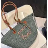 Totes Baseta de diseñador bolso de paja LOE Fashion Bag Casking Bag Bag Straw Diseñador Moda Cross Cross Bolsos de playa Abierto Bolsas de verano Bolso de verano Lowewes de alta calidad